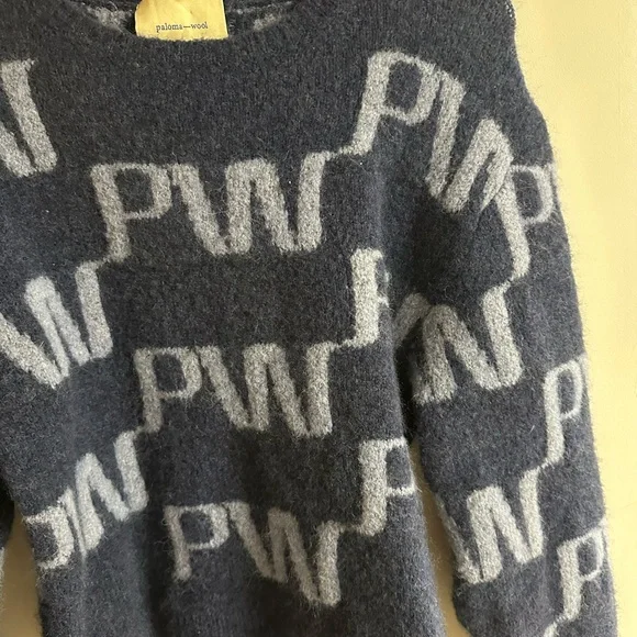 Paloma Wool Navy and Light Gray Sweater - Picture 3 of 8